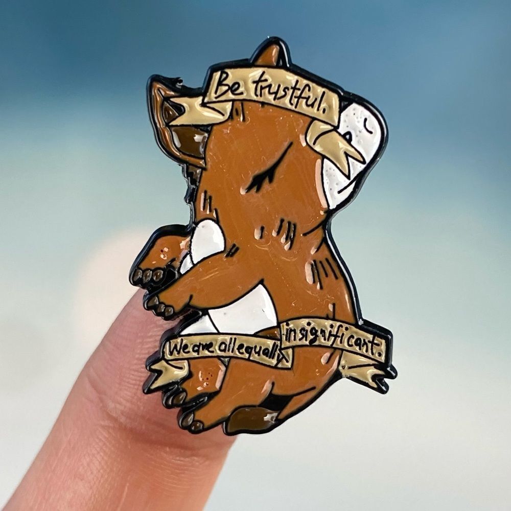 Calf Be Trustful Enamel Pin/ Brooch Lapel